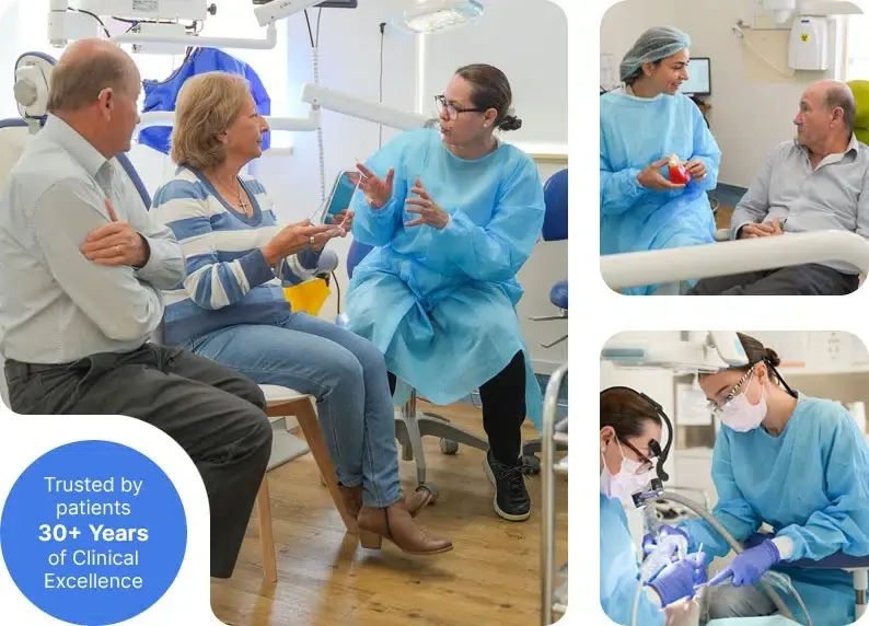 Chairside emergency dental treatment with modern equipment